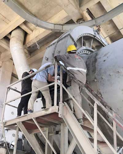 In loco Misurazione dell'ingranaggio della circonferenza del mulino di macinazione